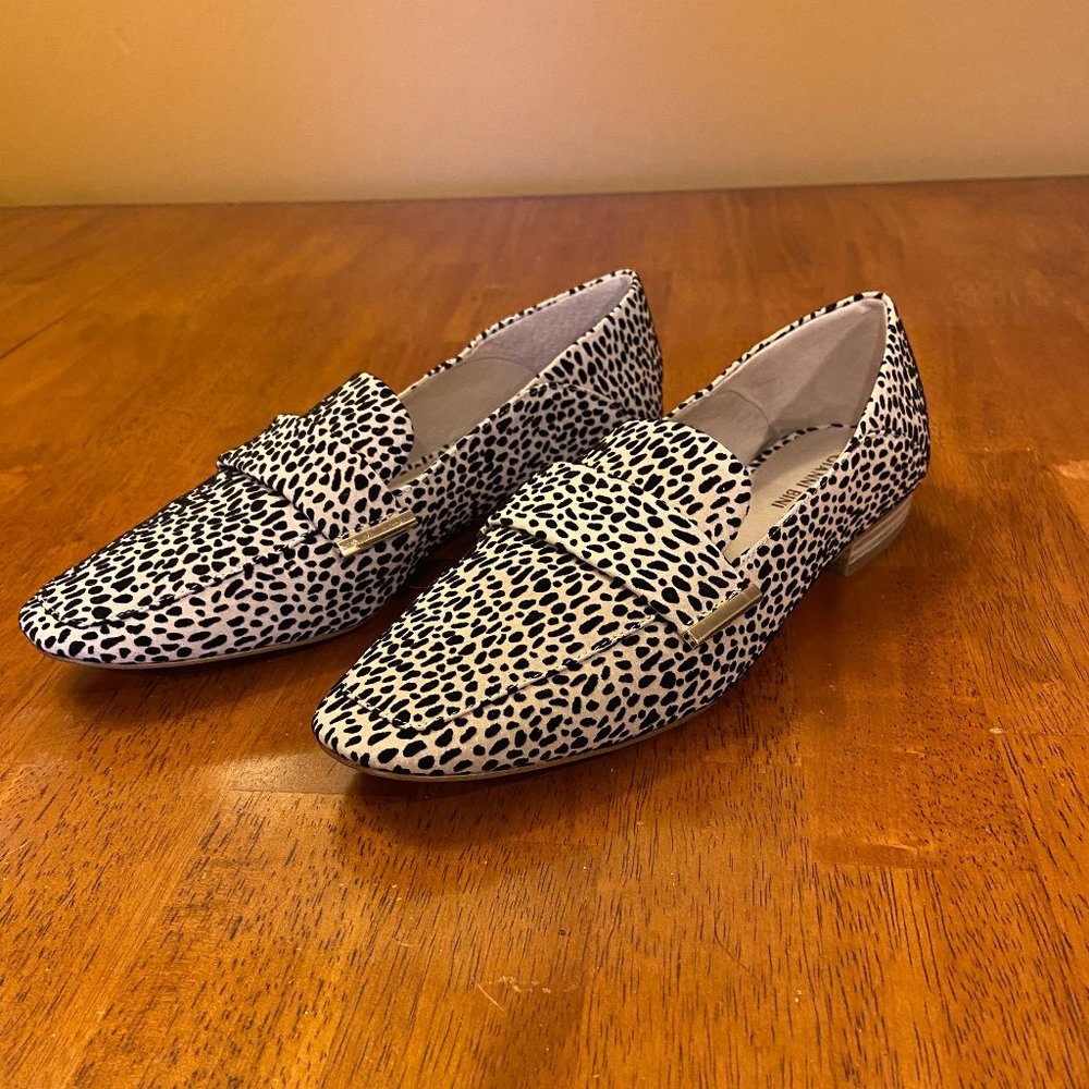 Gianni Binni Suede Animal Print Flats